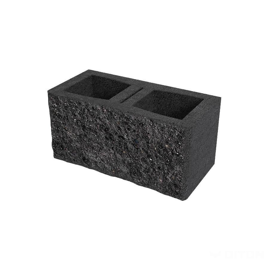 Diton Tvárnice plotová okrasná A 390×190×190 mm jednostranná černá (60)