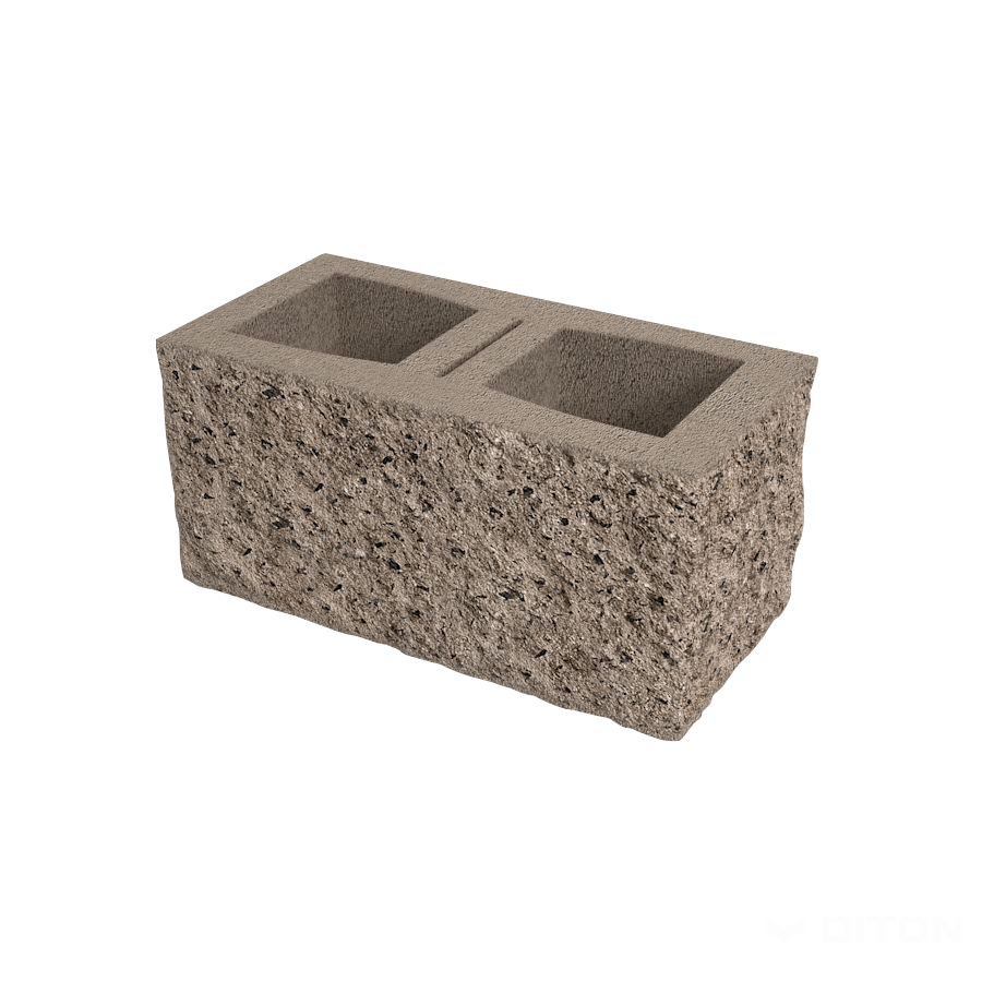 Diton Tvárnice plotová okrasná D2 395×200×190 mm trojstranná bílá (60)