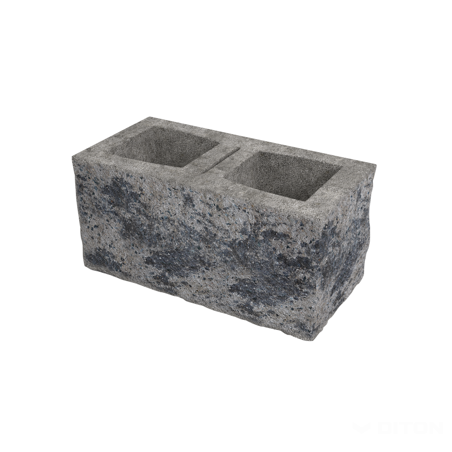 Diton Tvárnice plotová okrasná E 400×200×190 mm čtyřstranná černo-bílá (50)