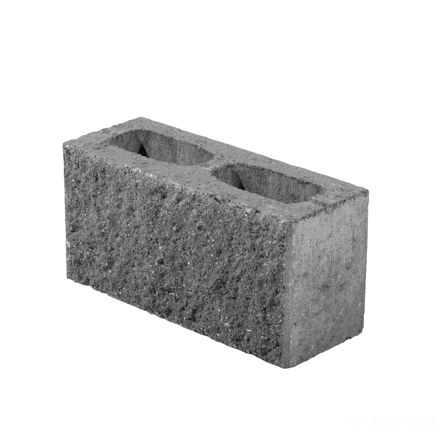 Diton Tvárnice plotová okrasná A15 390×145×190 mm jednostranná přírodní (64)