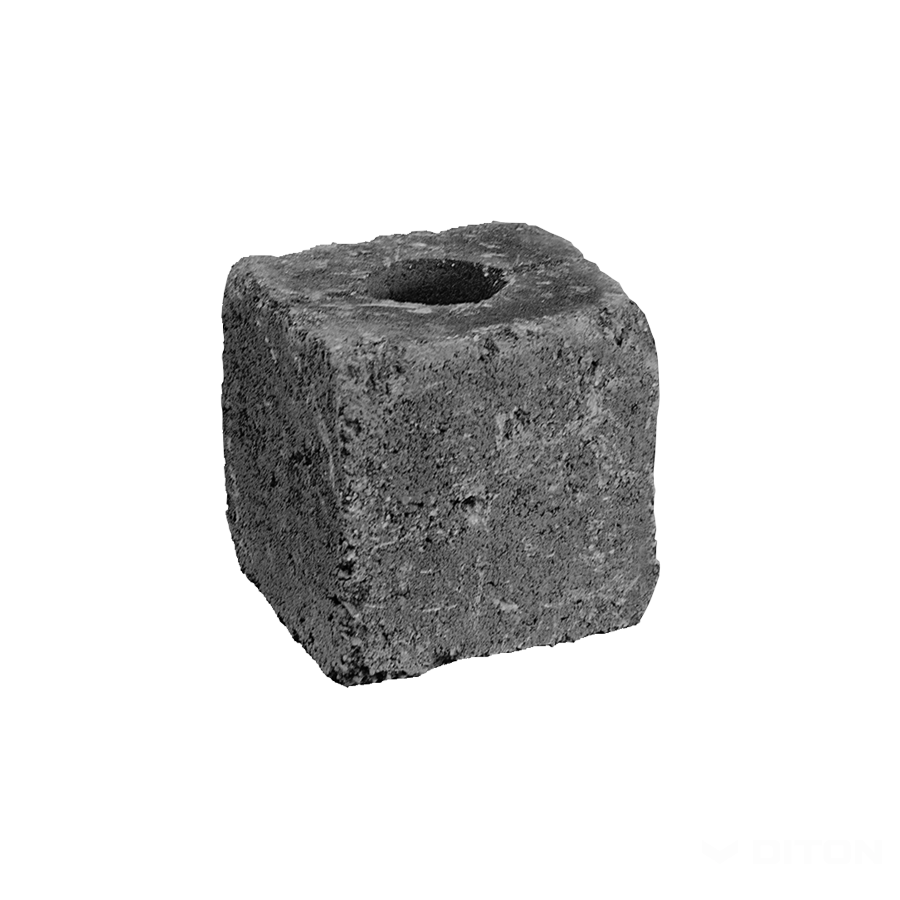 Diton Blok zdicí History 190×190×190 mm základní kámen poloviční černý (96)