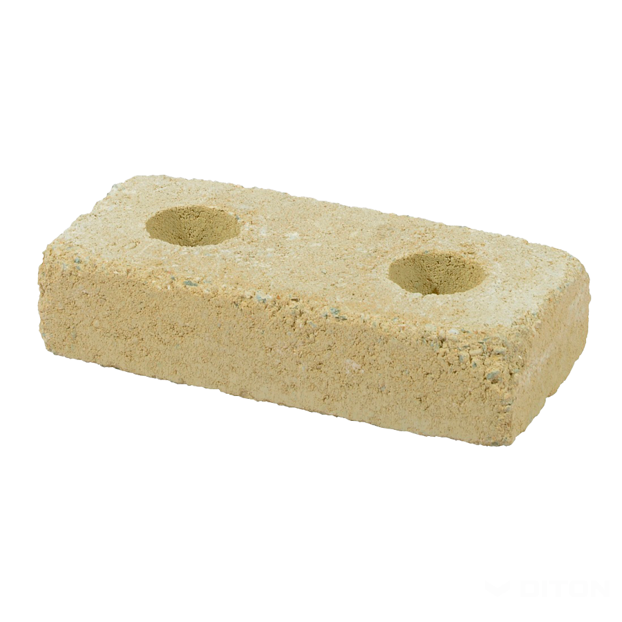 Diton Blok zdicí History 390×190×90 mm nízký kámen s otvory pískový (96)