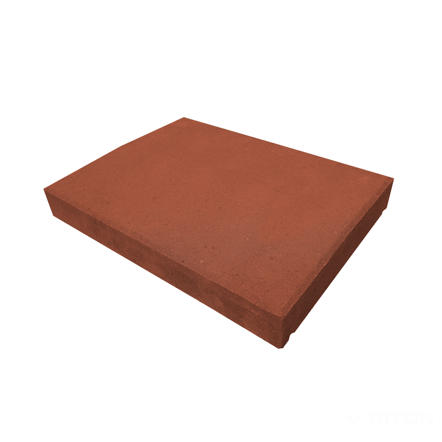 Diton Stříška plotová 40 500×400×50 mm průběžná červená (60)