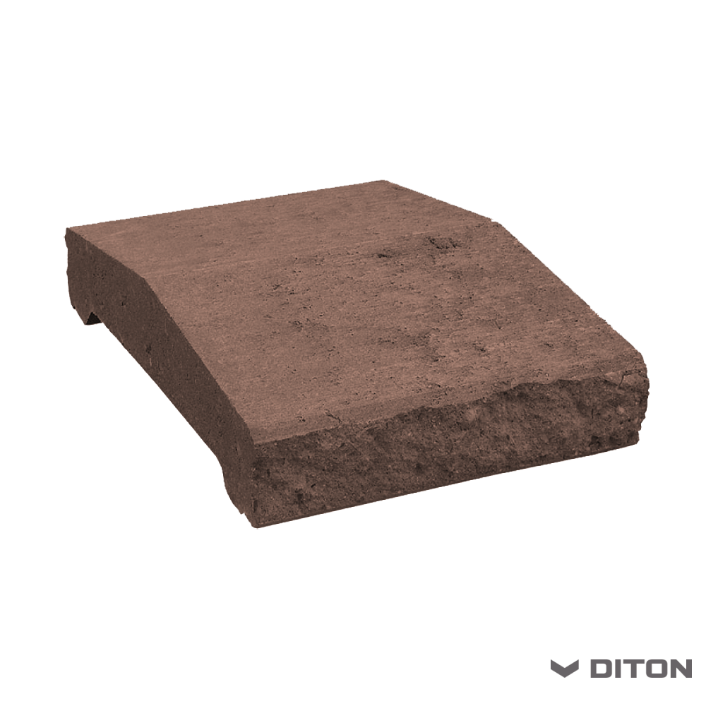 Diton Stříška plotová 30 200×300×70 mm průběžná štípaná hnědá (120)