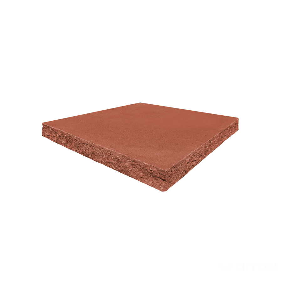 Diton Stříška plotová ZD 450×450×50 mm sloupková štípaná červená (48)