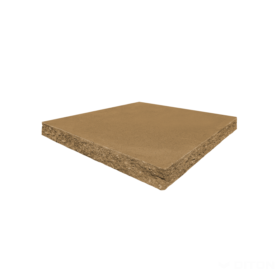 Diton Stříška plotová ZD 450×450×50 mm sloupková štípaná okrová (48)