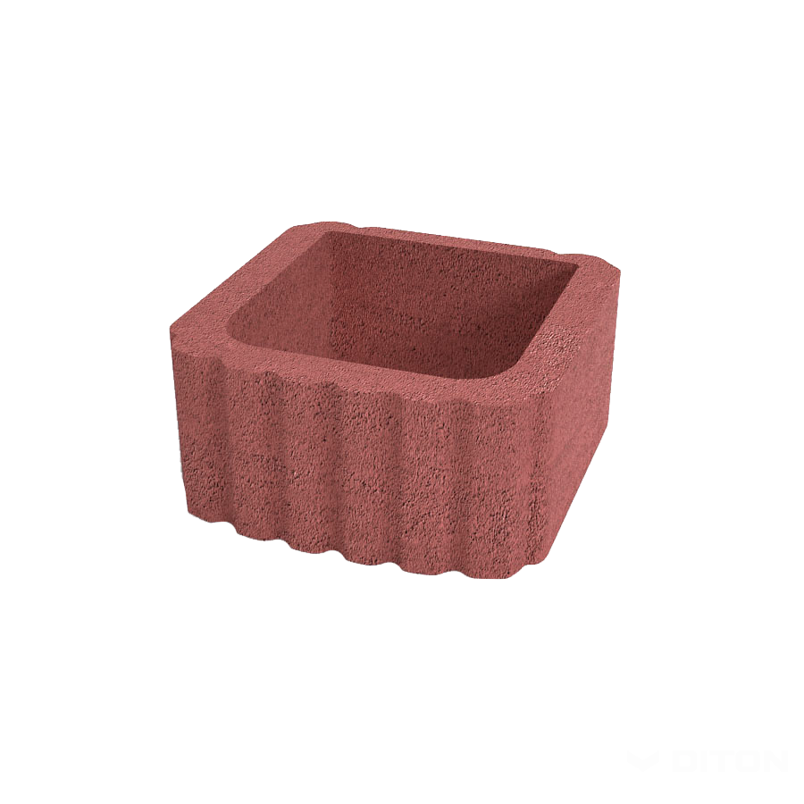 Diton Tvárnice svahová 295×295×140 mm hladká červená (84)