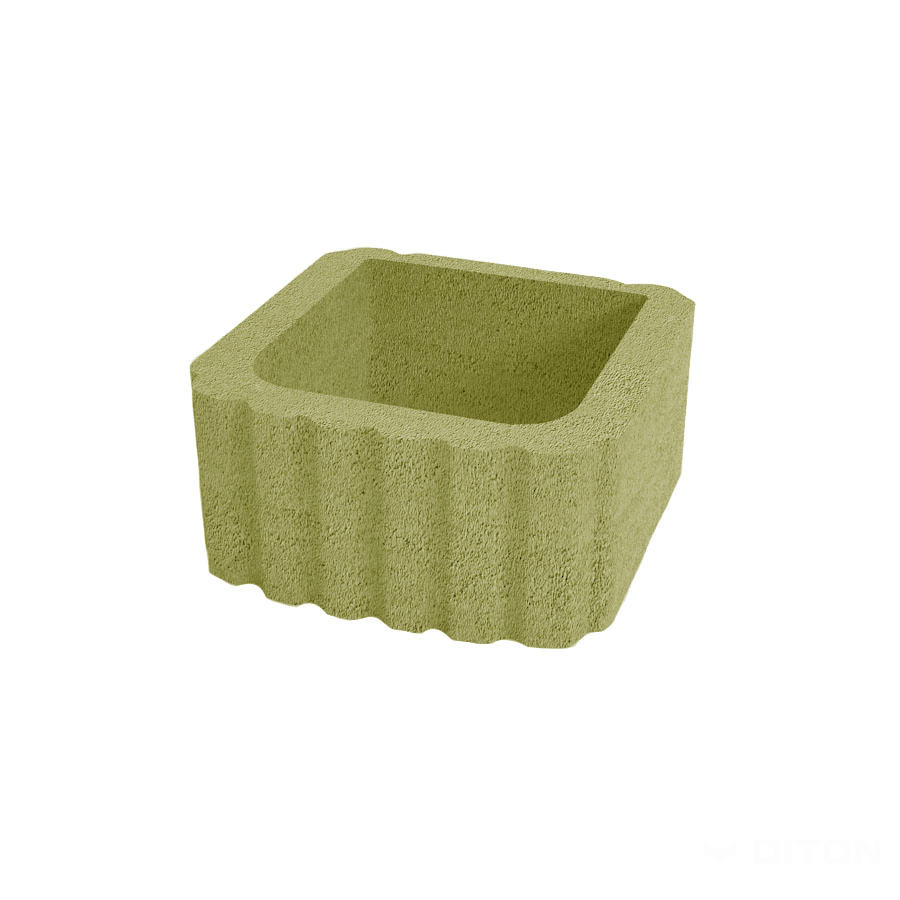 Diton Tvárnice svahová 295×295×140 mm hladká okrová (84)