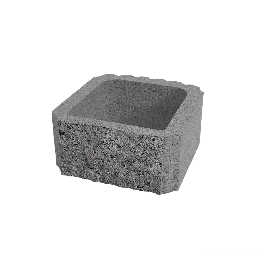 Diton Tvárnice svahová 295×300×140 mm štípaná přírodní (84)