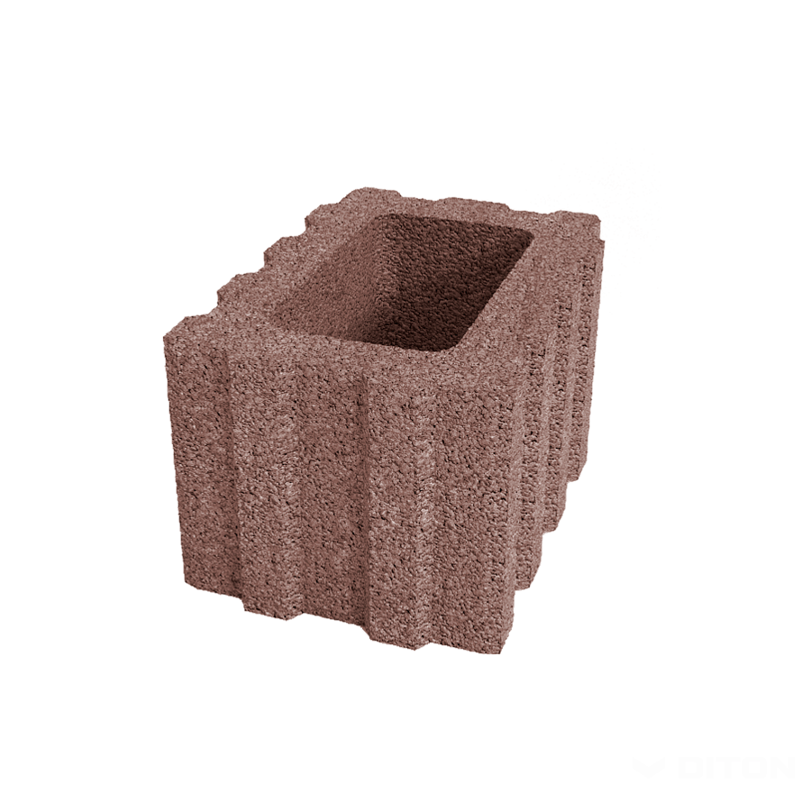 Diton Tvárnice svahová Quadra 300×400×250 mm hnědá (36)