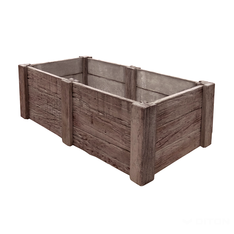 Diton Záhon betonový III. 2350×1260×750 mm Dub tmavý