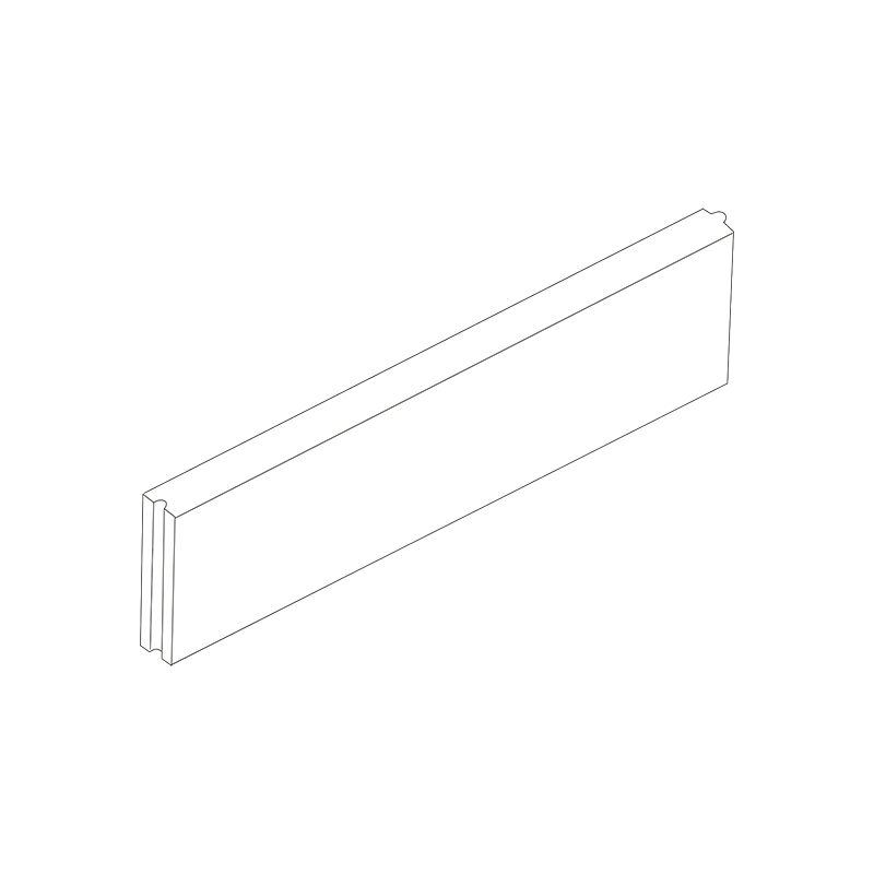 Ferobet Obrubník záhonový 1000×50×200 mm kulatý se zámkem pískový (48)