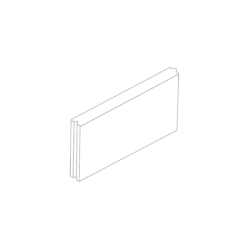 Ferobet Obrubník záhonový 500×50×250 mm kulatý se zámkem červený (96)