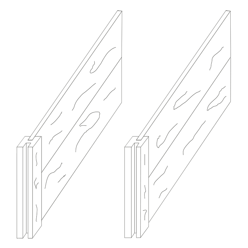 Ferobet Záhon betonový - prodlužovací set 80 2000×1000×800 mm natur reliéfní staré dřevo