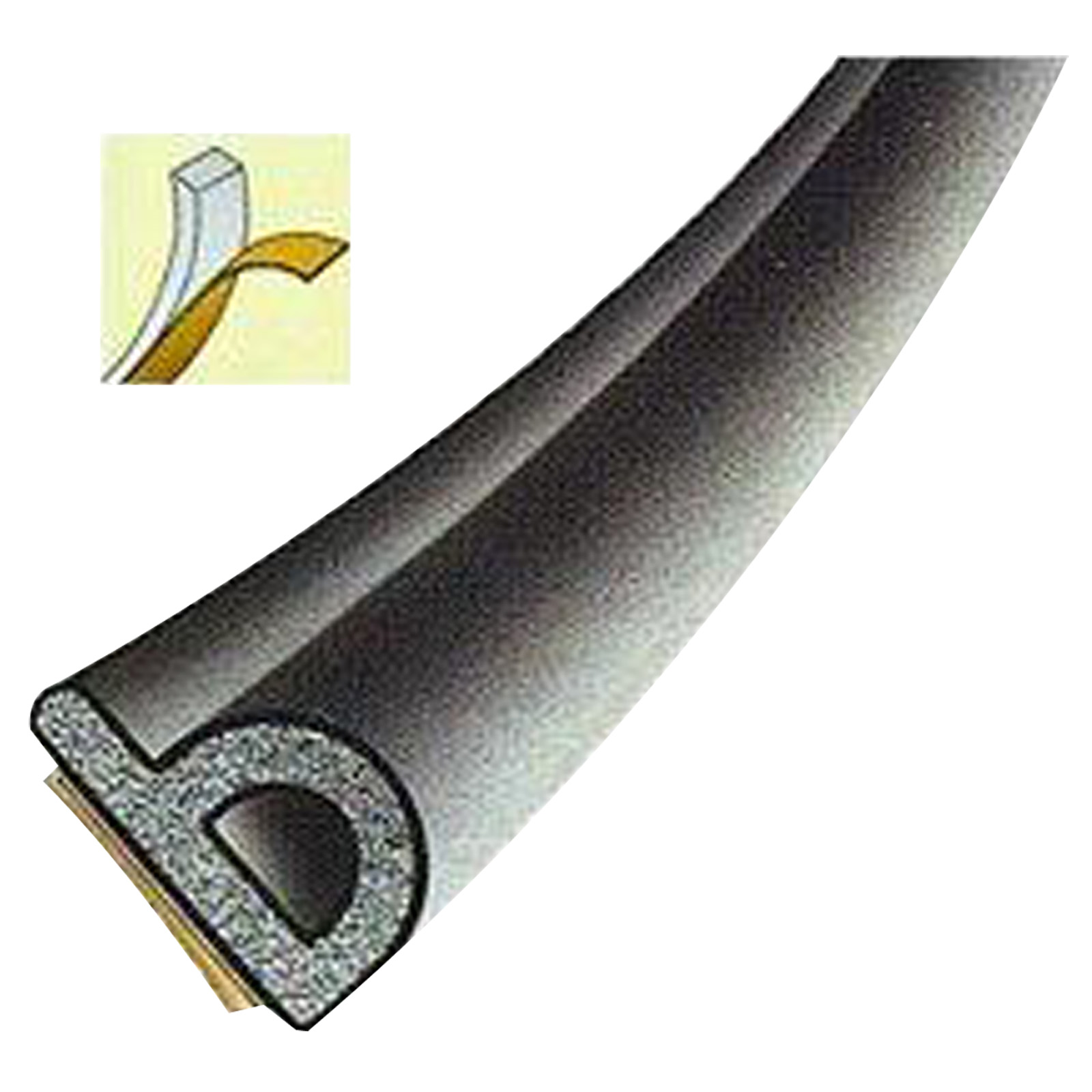 XTline Těsnění bílé profil P | délka 100 m, rozměr 9x5,5 mm