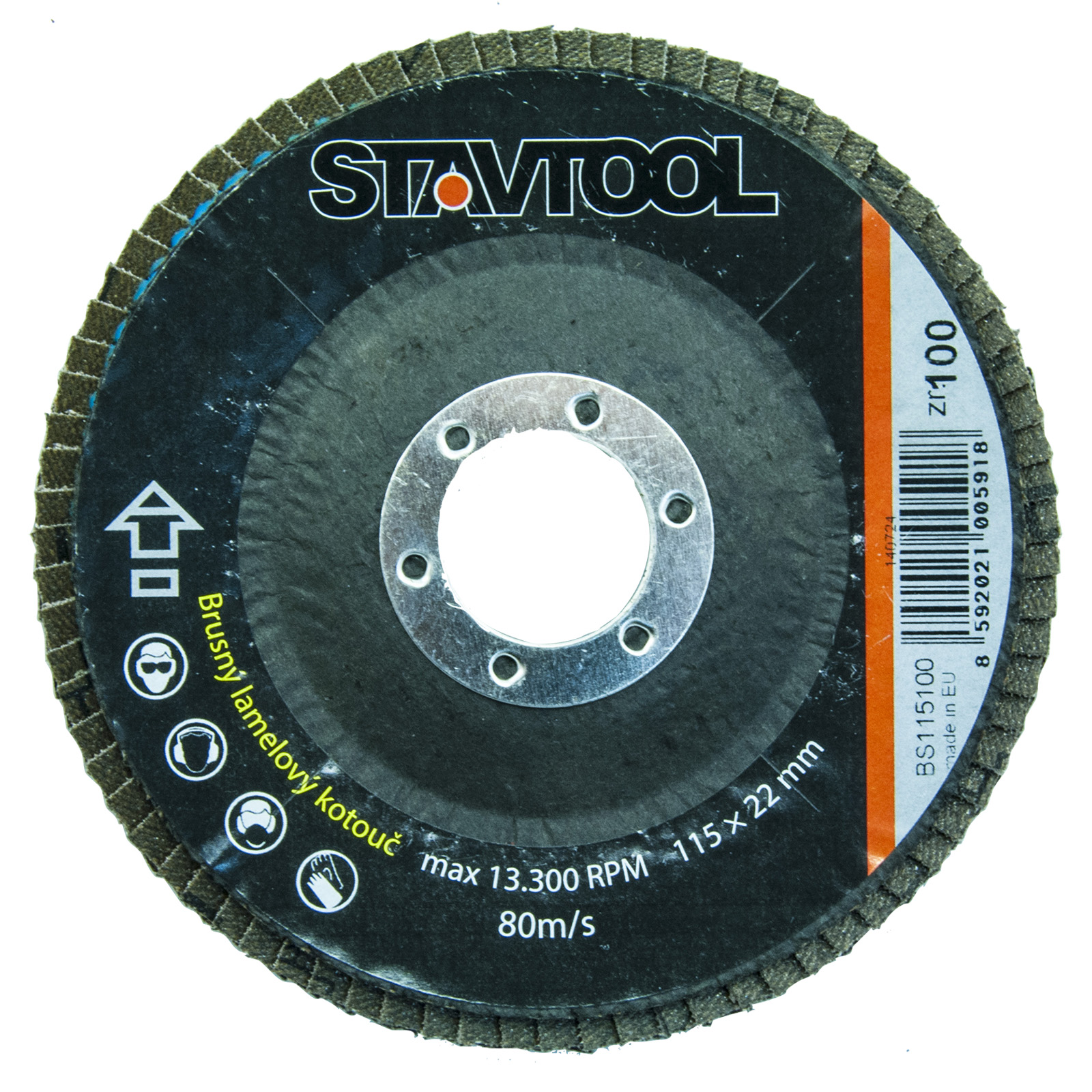 XTline Kotouč brusný lamelový korund | 125 mm zr. 80