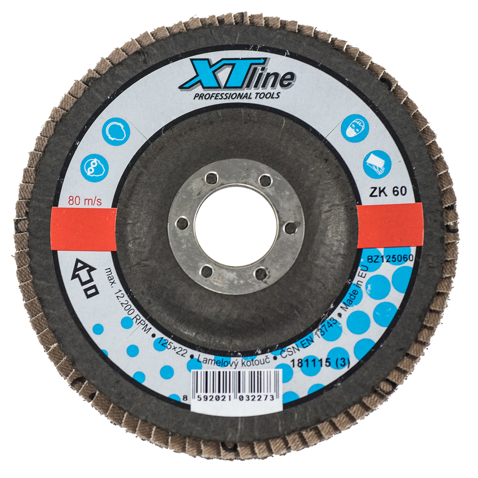 XTline Kotouč brusný lamelový zirkon | 125 mm zr. 40