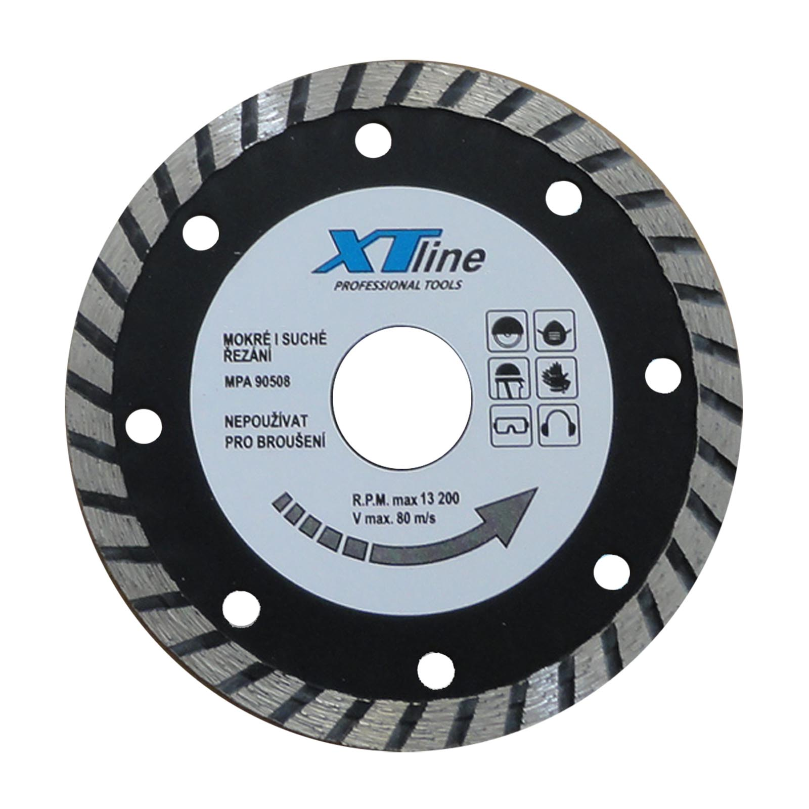 XTline Kotouč diamantový turbo | 125x2,4x22,2 mm