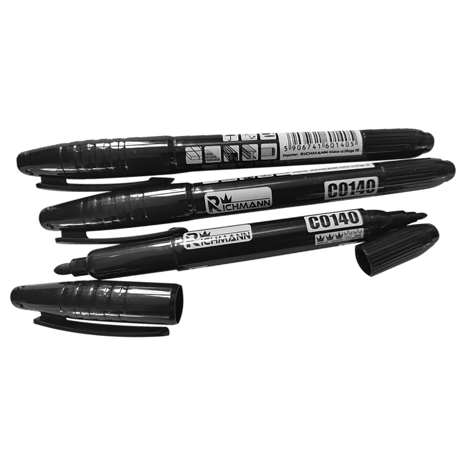 XTline Popisovač oboustranný černý