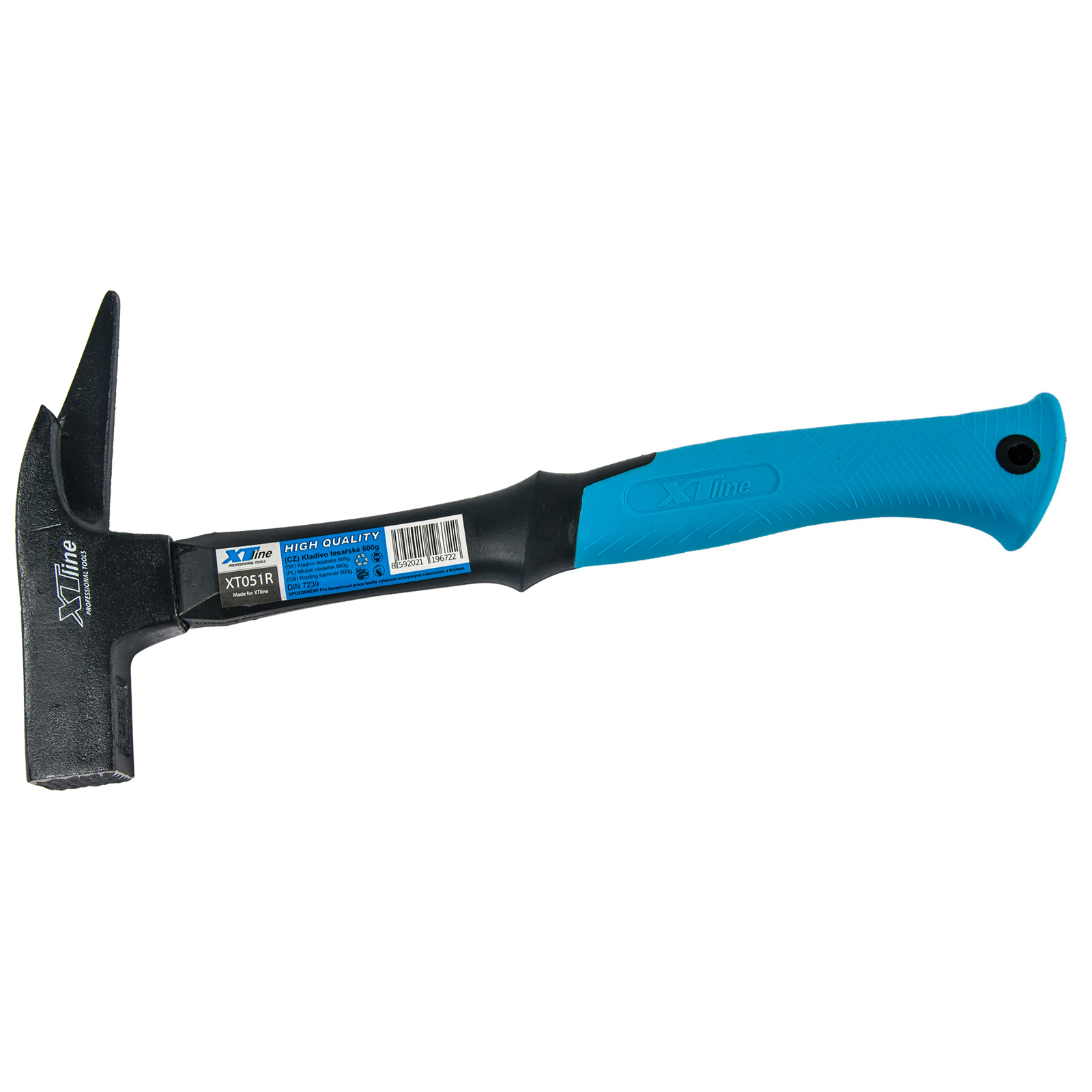 XTline Kladivo tesařské 600 g - sklolaminátová násada