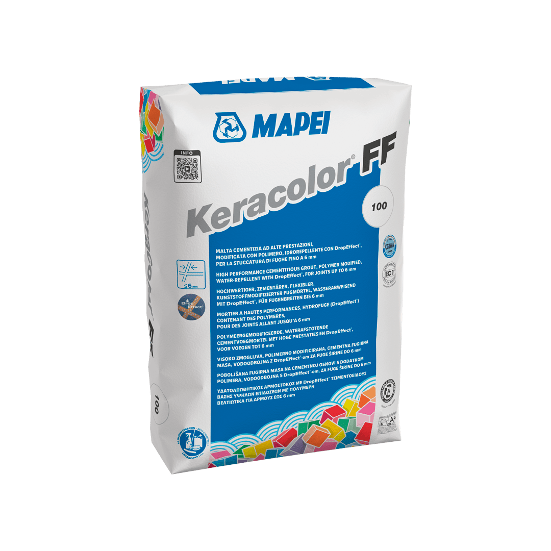 Mapei Hmota spárovací cementová Keracolor FF 100 bílá 25kg