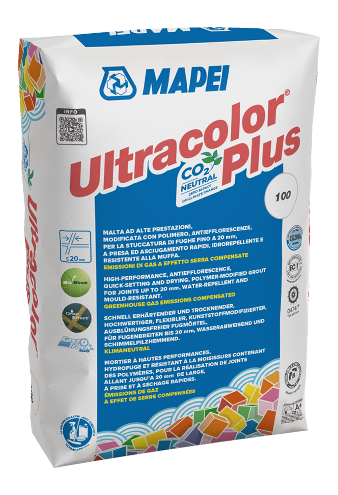 Mapei Hmota spárovací Ultracolor Plus 100 bílá 22kg