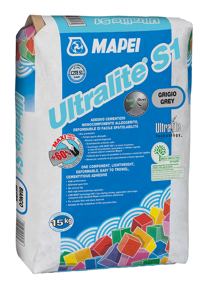 Mapei Lepidlo cementové Ultralite S1 šedá 15kg