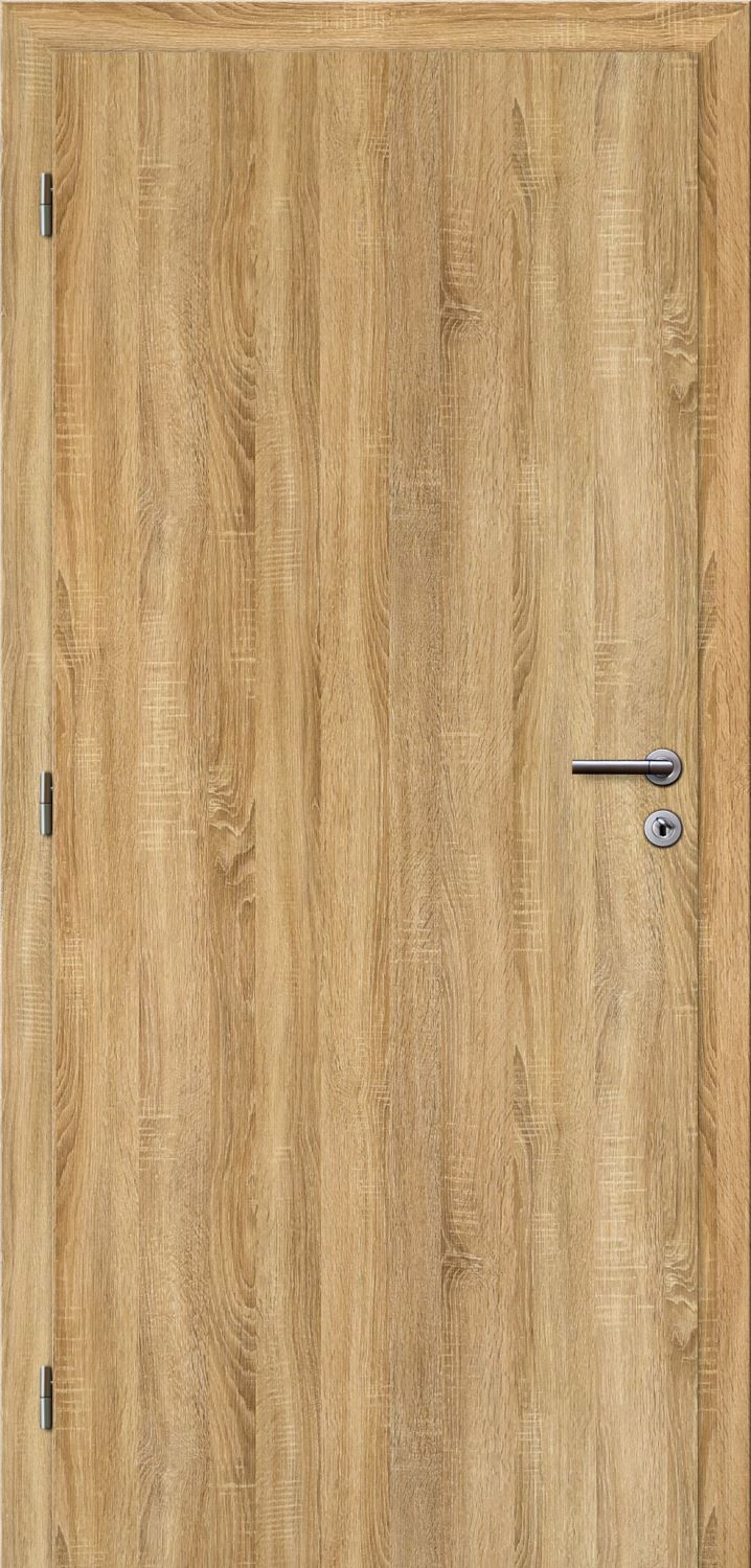 Solodoor Dveře struktur SMART plné dub sonoma 60 L oblá hrana boční