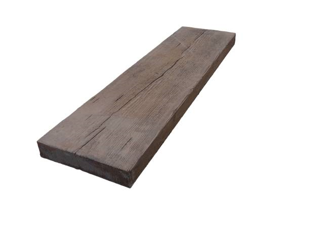 Presbeton Dlažba betonová Bark 7 prkno 890×250×50 mm relíéfní hněděčerná (18)