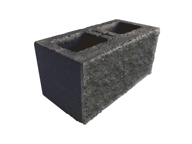 Presbeton Tvarovka plotová Face Block HX 2/19B 390×200×190 mm štípaná černá (57)