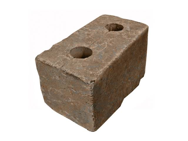 Presbeton Tvarovka plotová Crash Block HX 4/19/R 390×190×190 mm rumplovaná okrová (60)