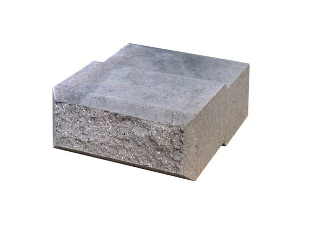 Presbeton Tvárnice svahová Římský kvádr 380×325×160/140 mm štípaná přírodní (32)