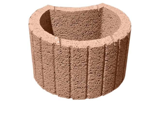 Presbeton Tvárnice svahová Luna LU-2 500×400×300 mm hrubozrnná hnědá (16)