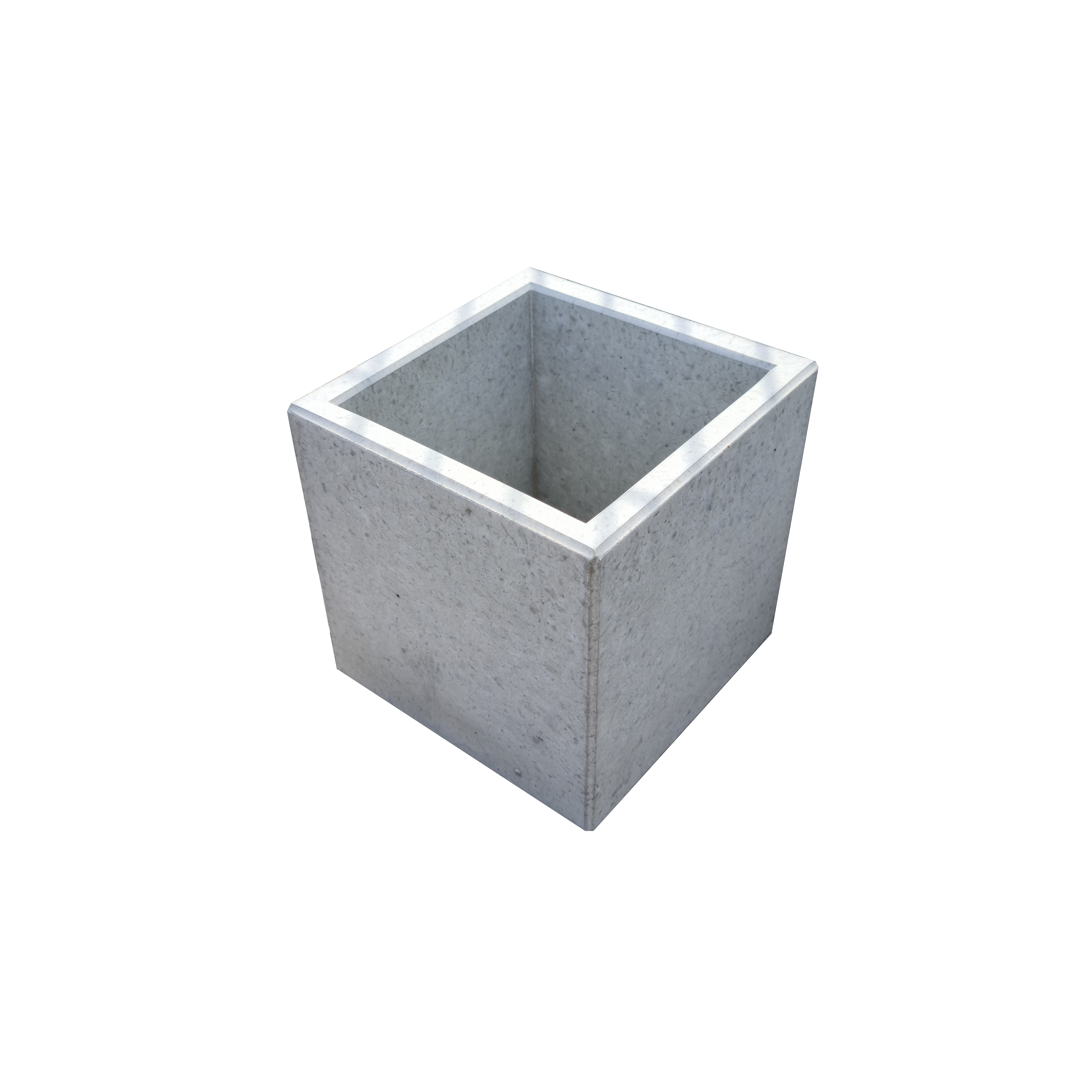 Presbeton Květináč betonový Lite Cube 5 200×200×200 mm hladký šedý
