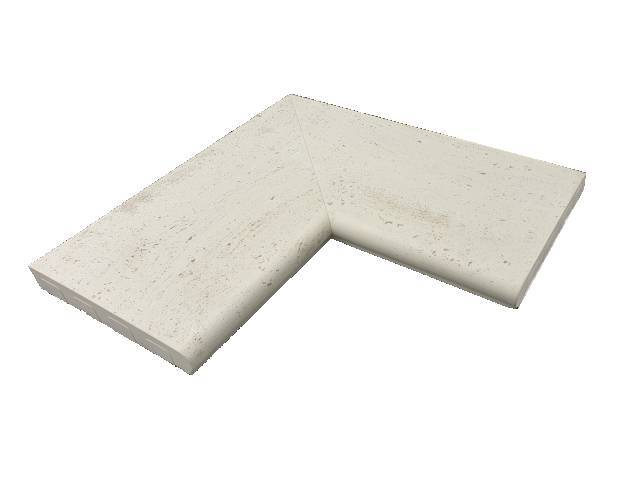 Presbeton Lem bazénový Verto 600/310×600/310×45 mm vnitřní roh reliéfní slonovinový (10)