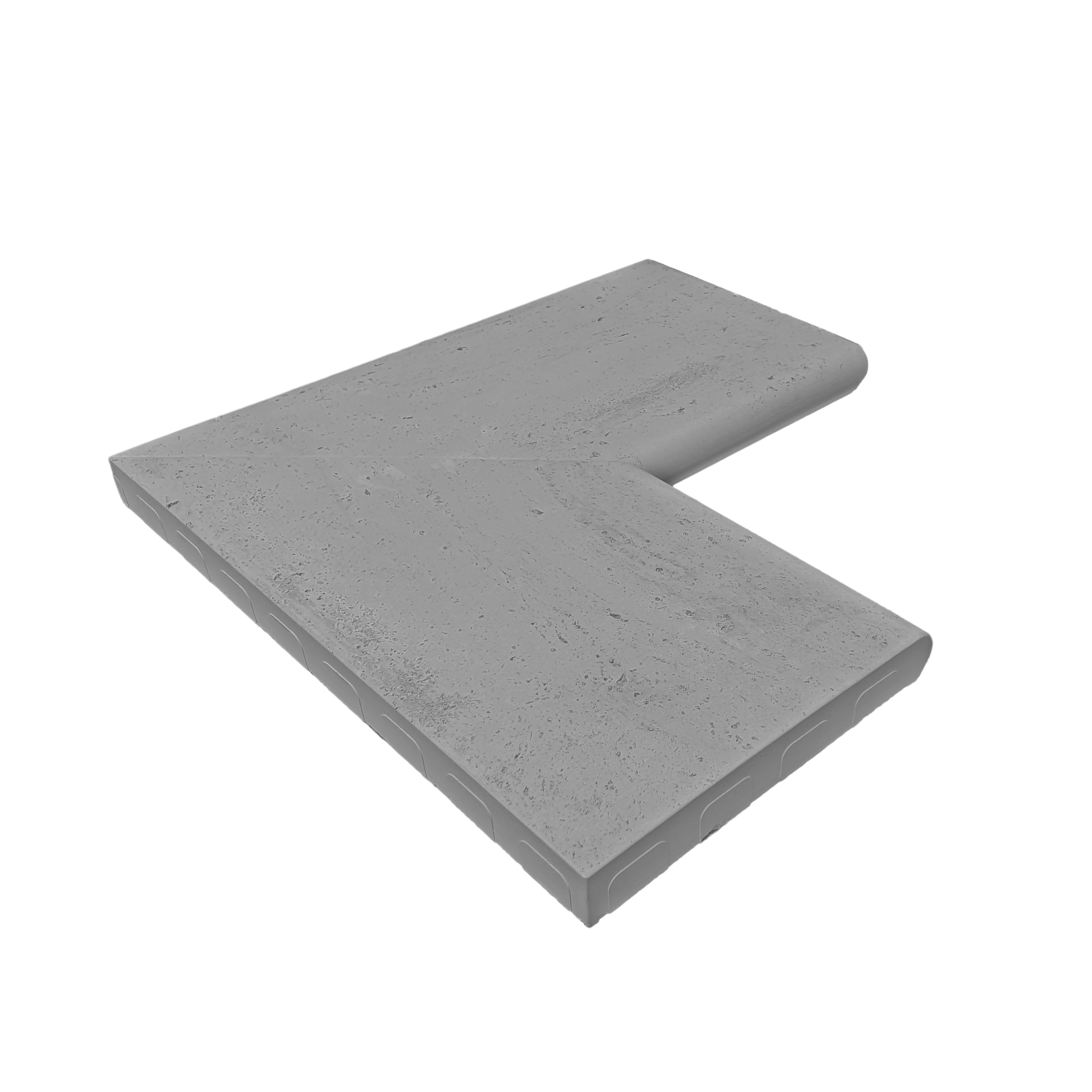 Presbeton Lem bazénový Verto 600/310×600/310×45 mm vnitřní roh reliéfní šedý (10)