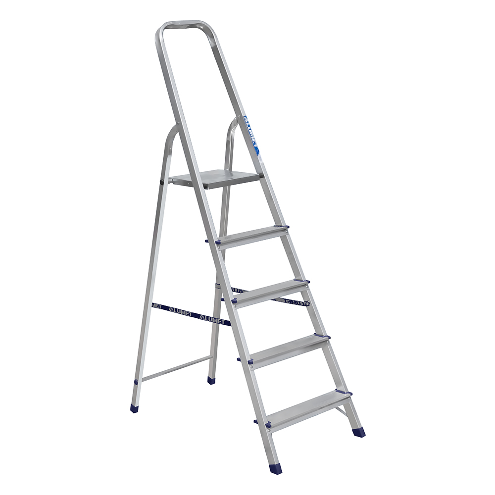 Alumet Schůdky hliníkové jednostranné počet příček 4+1