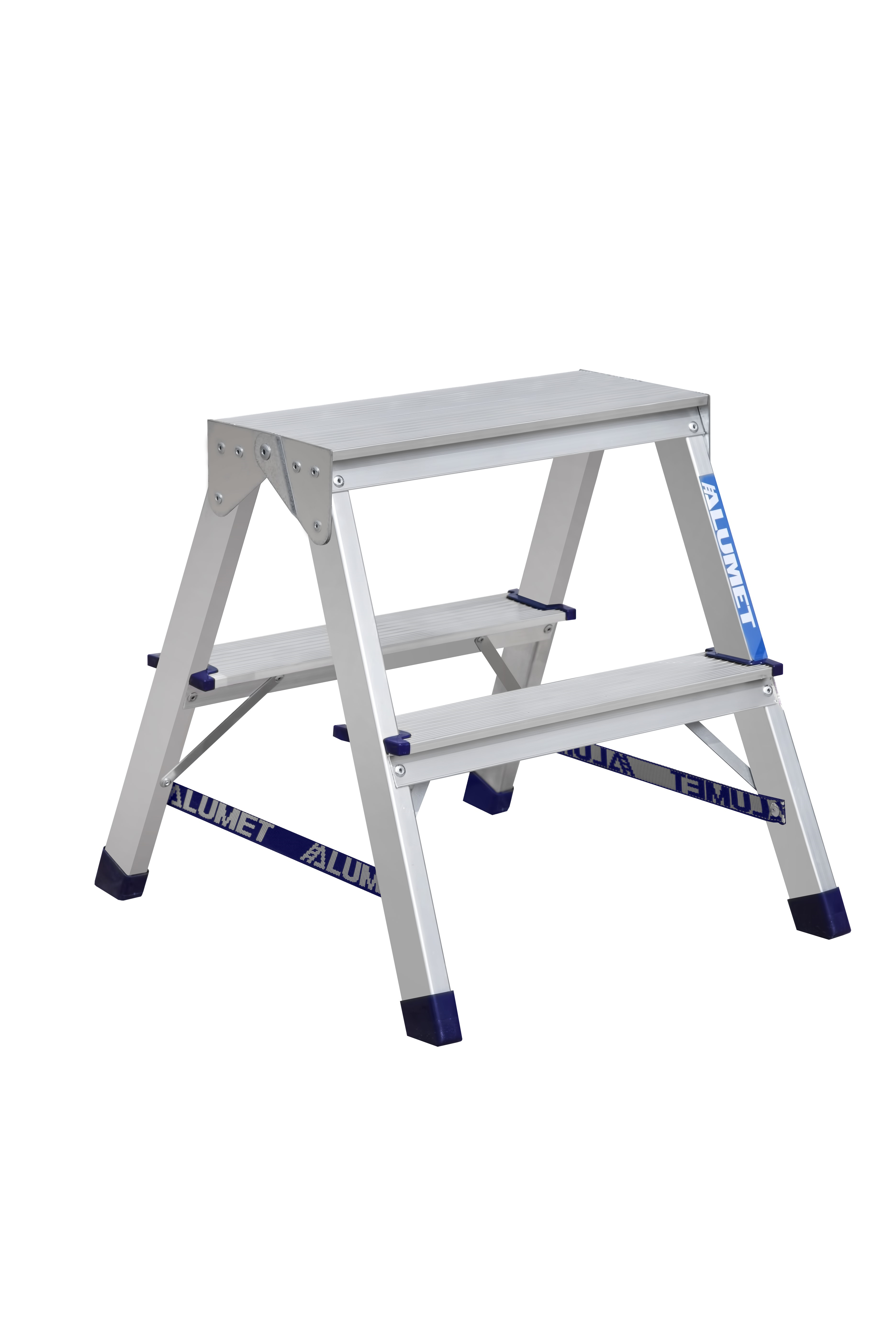 Alumet Schůdky hliníkové oboustranné počet příček 2x2