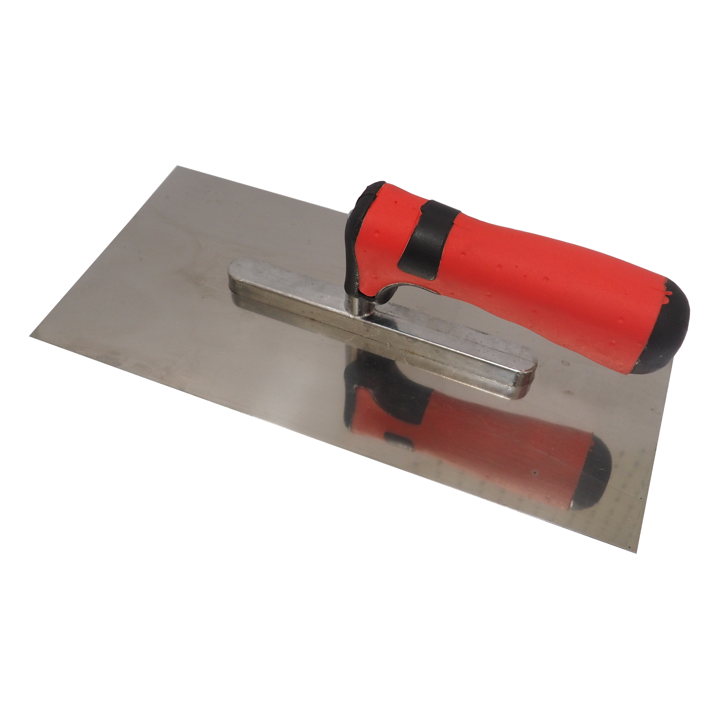 Toptrade Hladítko nerezové, s pogumovanou rukojetí, hladké, 270×130 mm, profi