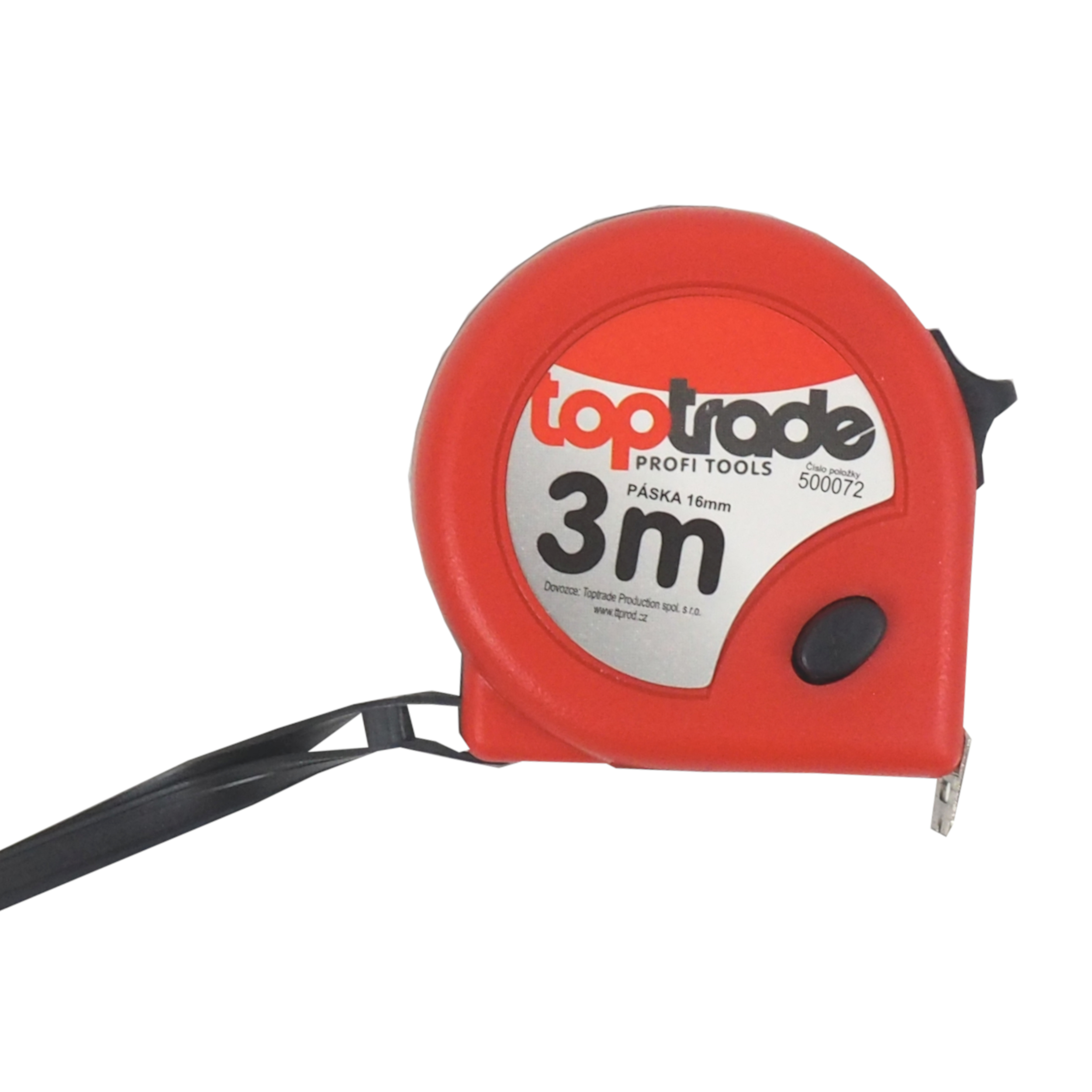 Toptrade Metr svinovací, dvoubrzdový, 16 mm / 3 m