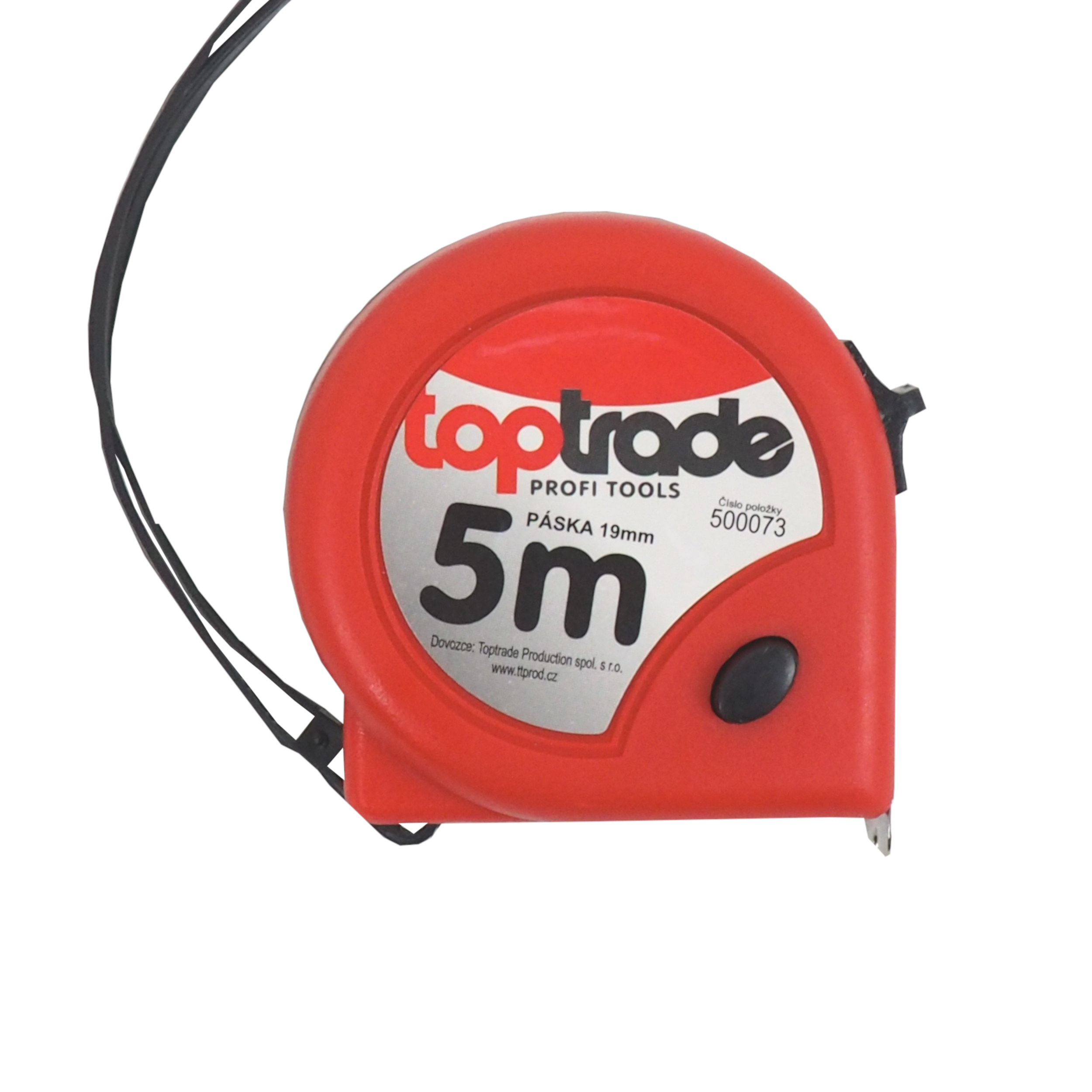 Toptrade Metr svinovací, dvoubrzdový, 19 mm / 5 m