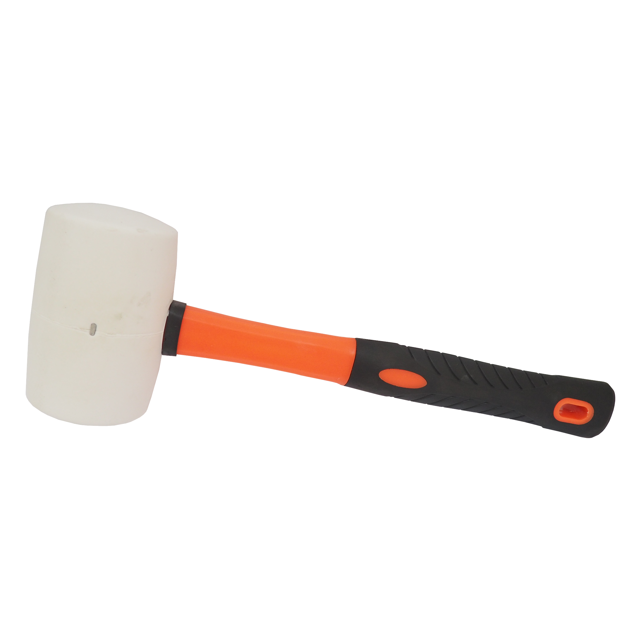 Toptrade Palice gumová, bílá, se sklolaminátovou násadou, pr. 50 mm / 500 g, profi