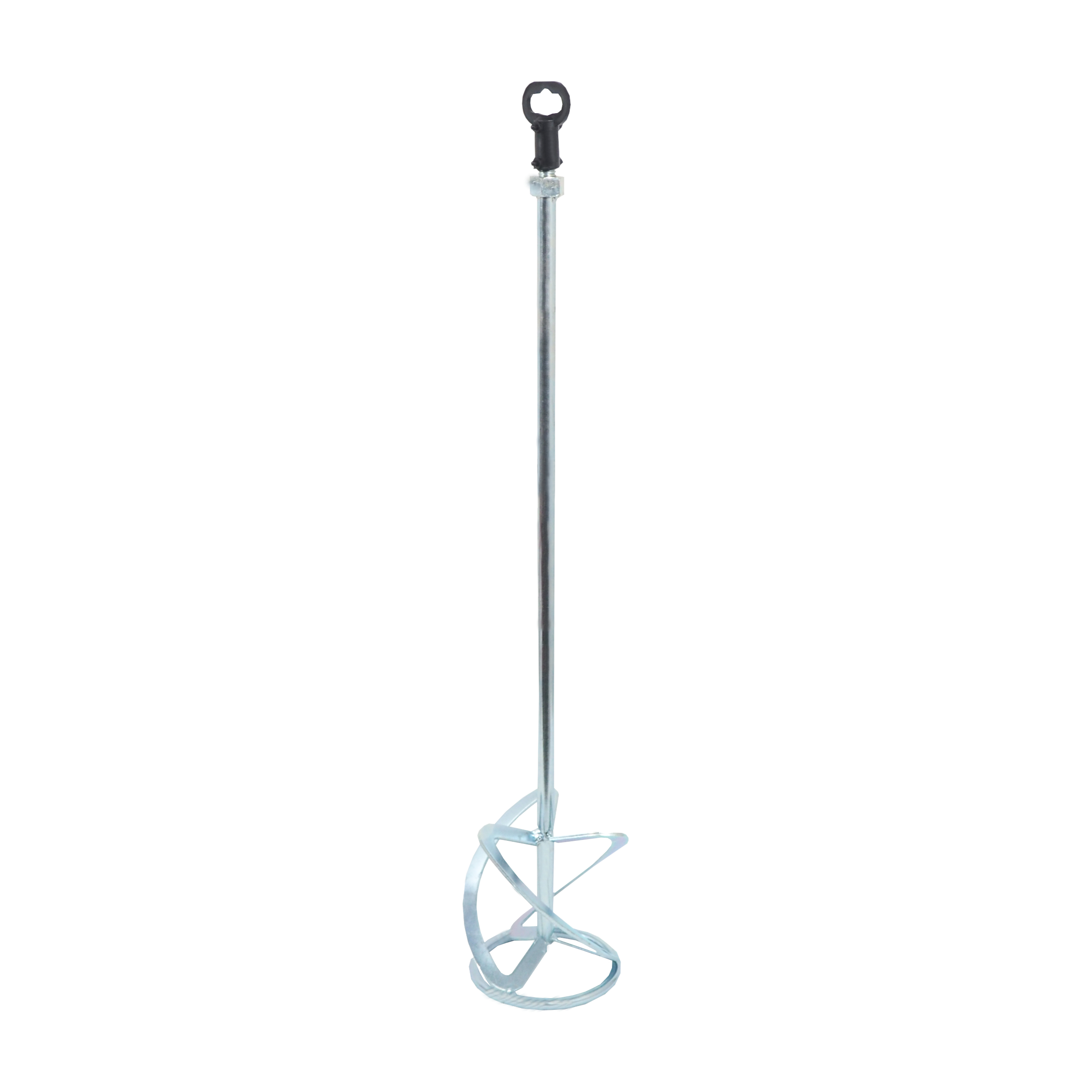 Míchadlo plechové, pozinkované, s kruhem a závitem M14, levotočivé, pr. 120 mm