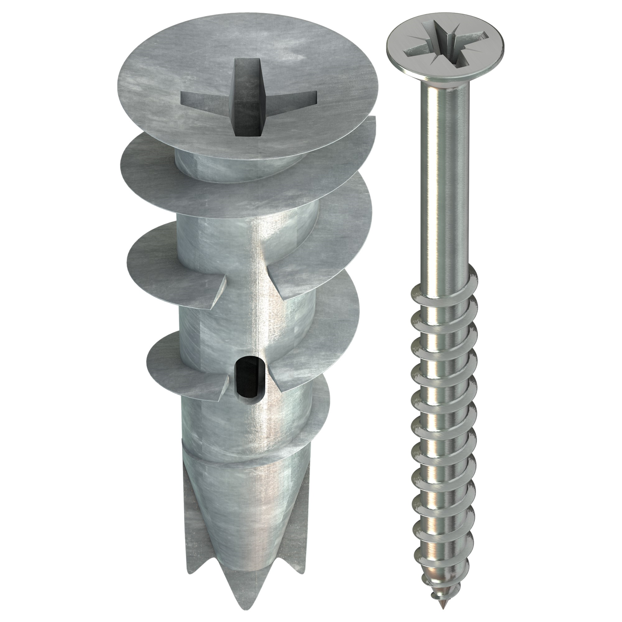 RAPI-TEC Hmoždinka do sádrokartonu SPIRAL PLUS 37-2S s vrutem v krabičce [50 ks]