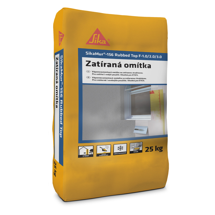 Sika Omítka minerální SikaMur-156 Rubbed Top F-3,0 zatíraná 25 kg