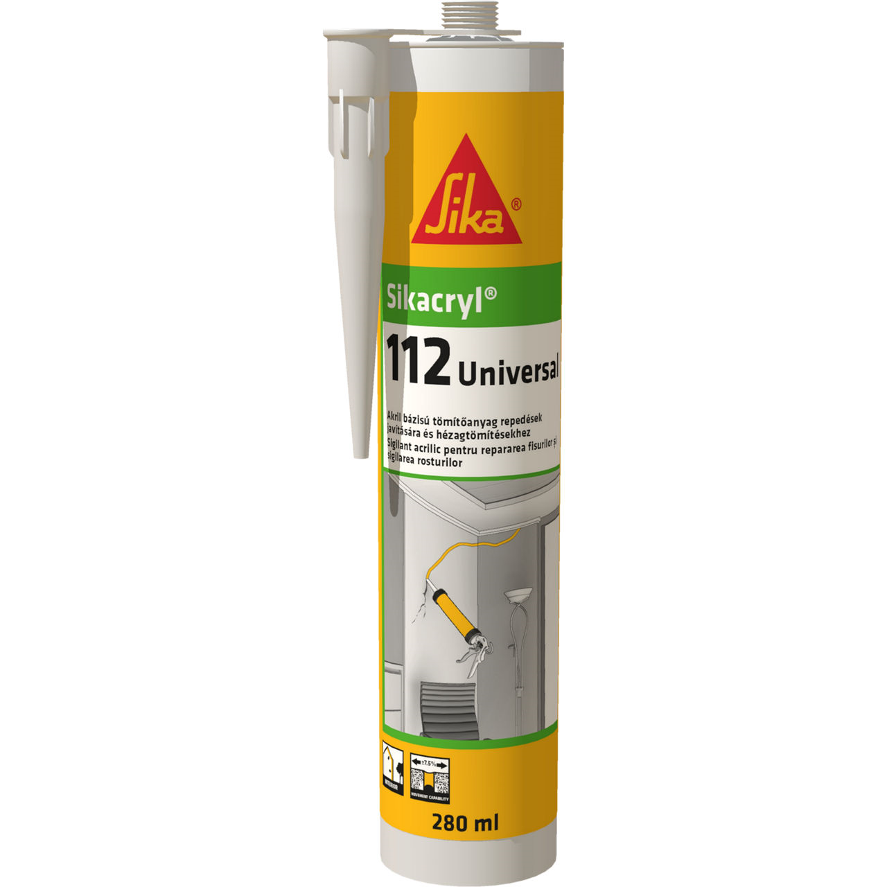 Sika Tmel akrylový Sikacryl-112 Universal bílá 280 ml