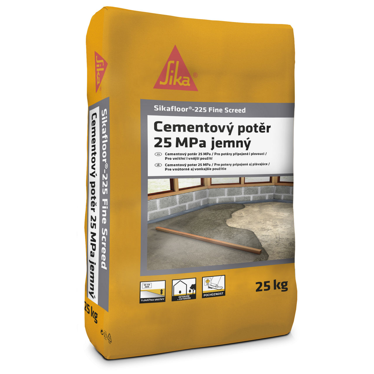 Sika Potěr cementový jemný Sikafloor-225 Fine Screed 25 kg