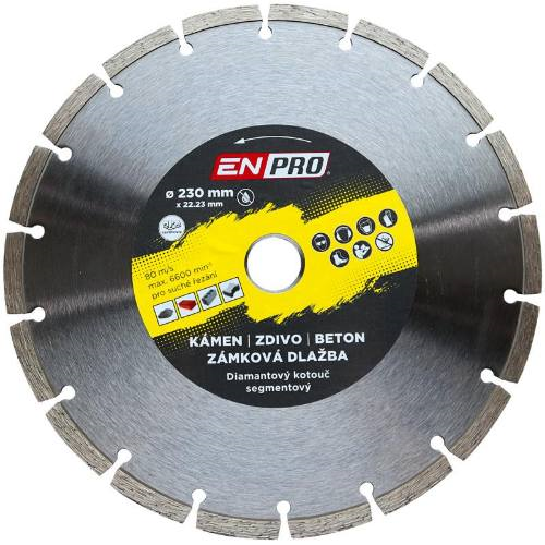 Kotouč diamantový segment O 230 x 1.8 x 22.3 mm, Enpro
