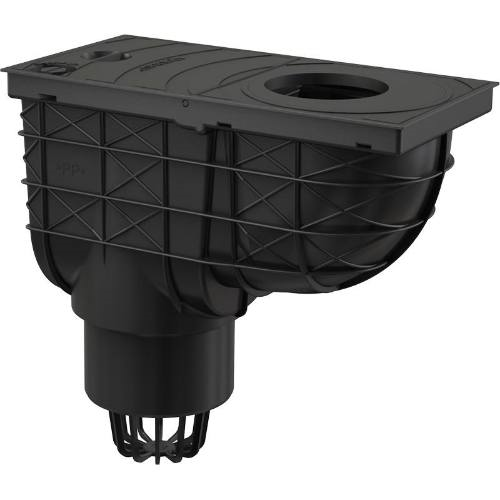 Lapač střešních splavenin přímý DN 110 mm, černá, Enpro