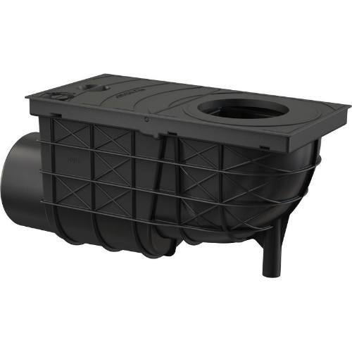 Lapač střešních splavenin boční DN 110 mm, černá, Enpro